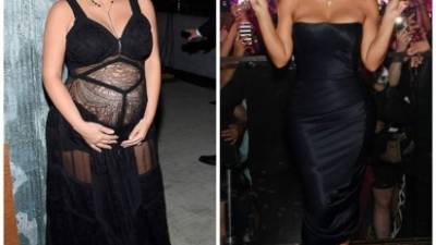La estrella Kim Kardashian acaparó la atención de todos con este sexy vestido, a su llegada a una discoteca de Las Vegas, Nevada con 70 libras menos.